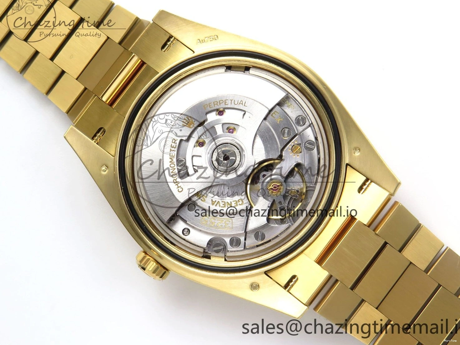 MiroTime 0320 Packable Day Date 40 YG 228238 THBF 1:1 Best Edition Black Crystal Dial on President Bracelet VR3255 V3 (Gain Weight) 378